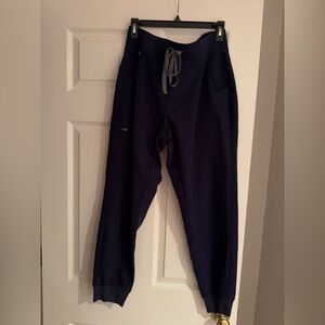 Figs Zamora Jogger Scrubs in Navy Blue